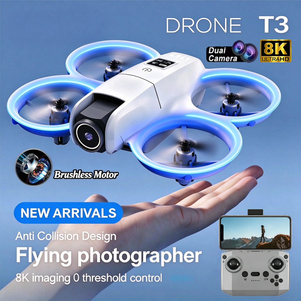 2026 Upgraded T3 Drone HD Dual - Drone Dji Rc Pro review and price